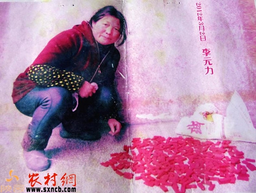 2012年3月2日,李元力将村干部私刻的279枚村民印章弄到手后拍的照片证据。