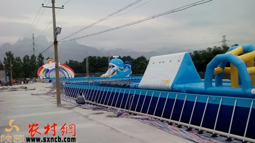 福泉水上乐园工程收尾中