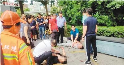 检察官上班路遇歹徒行凶 挺身而出夺刀救人